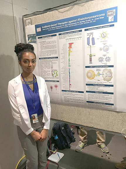 Hiwot Lema at NIH Summer Poster Day in 2016