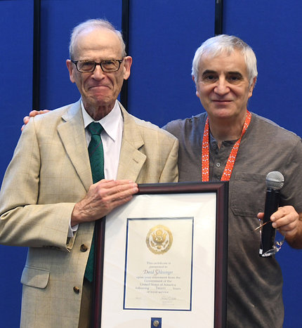 Dr. David Schlessinger with Dr. Luigi Ferrucci