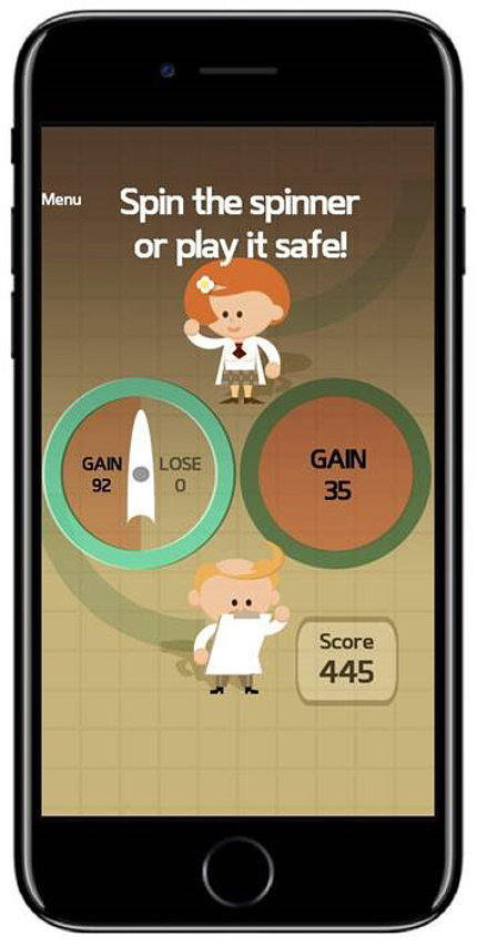 Rutledge’s games can be played on smartphones.