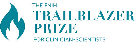 A poster with a blue flame illustrates the Trailblazer Prize