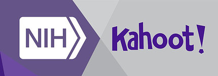 ‘Kahoot!’ logo with NIH logo