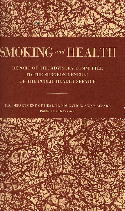 scan of original printed report cover in brown and beige, with title in beige 