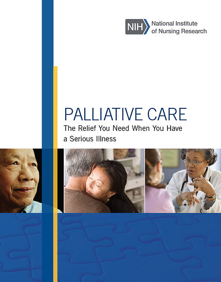Cover of palliative care brochure.