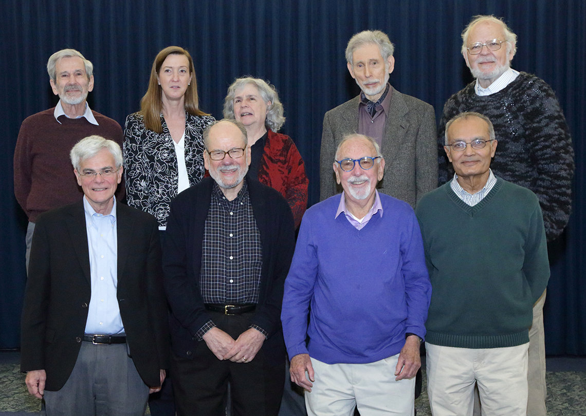 Rosner poses with NIH and other colleagues