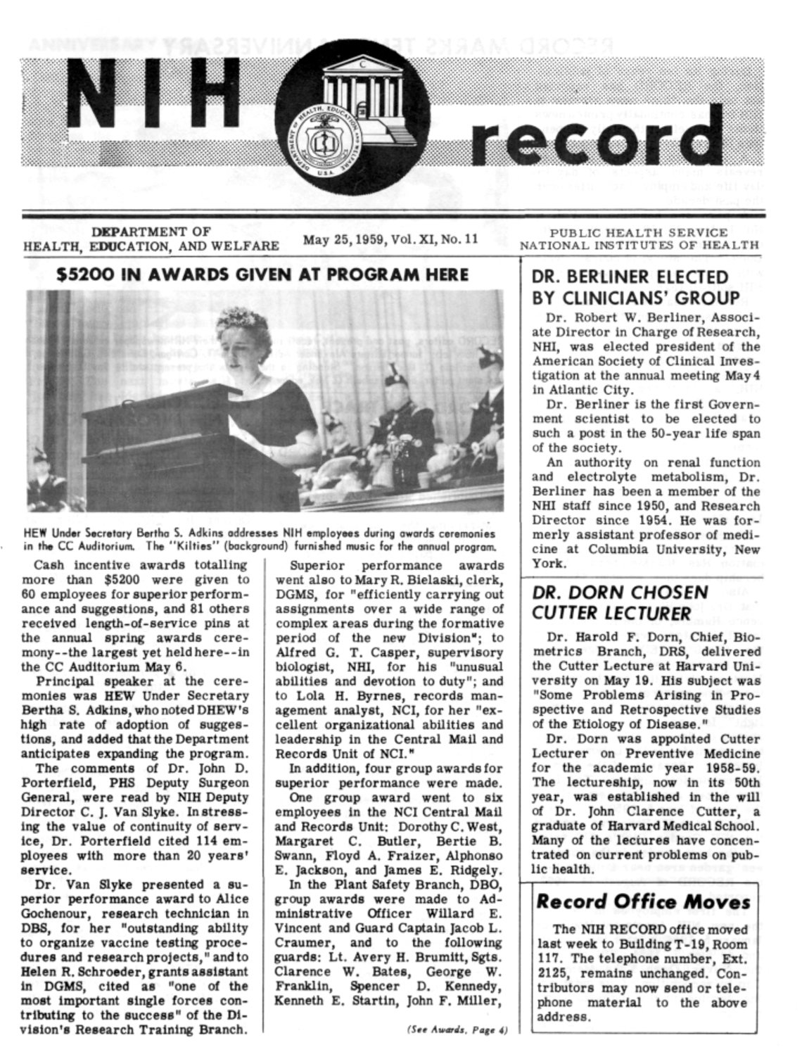 Record cover 1959