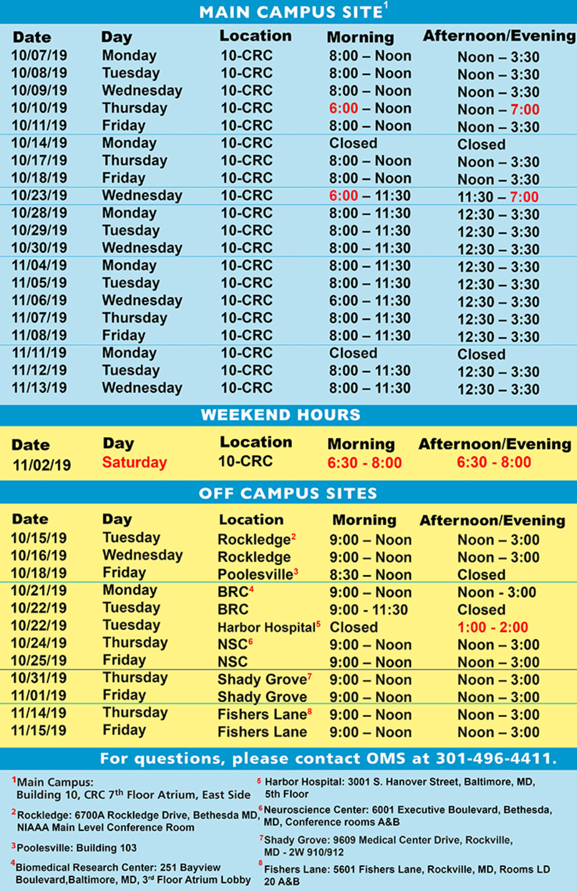 Flu vaccination schedule