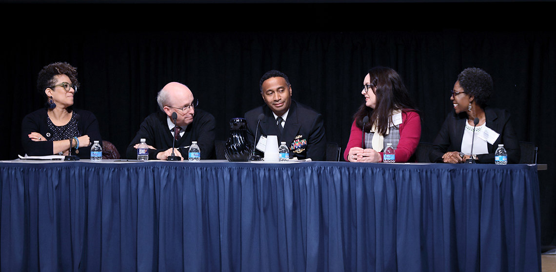 Five panelists respond to audience questions.