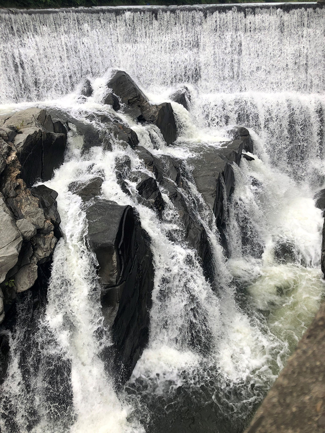 Waterfall over rocks