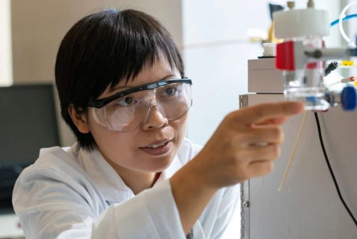 Dai performs research in a lab setting