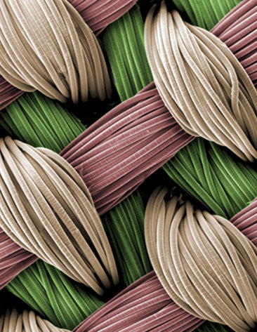 Closeup of weave pattern