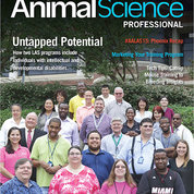 Magazine cover with large group photo