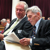 Dr. Fritz Melchers with Dr. Michael Potter in 2004 at event.