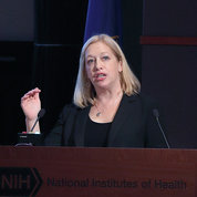ADRD summit scientific chair Dr. Julie Schneider presents cross-cutting themes during final session. PHOTO: CHIA-CHI CHARLIE CHANG