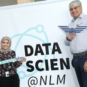 Dr. Ghada Zamzmi Alzamzmi (l) and Dr. Sameer Antani of NLM are data-science ready.

PHOTO: CHIA-CHI CHARLIE CHANG