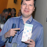 Dr. Stefan Stefanov of NLM shows off his data science passport. PHOTO: CHIA-CHI CHARLIE CHANG