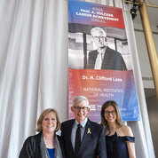 Lane with wife Linda (l) and daughter Rebecca. PHOTO: JOSHUA ROBERTS/PARTNERSHIP FOR PUBLIC SERVICE