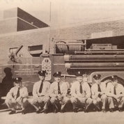 Before the opening of the Clinical Center, the Fire Protection Unit consisted of two men, an emergency truck, driven by guards, and firefighting equipment located in all buildings, according to the NIH Record July 11, 1955. In November 1953, a 1000-gallon pumper fire engine was acquired, and the Fire Department was expanded and reorganized.