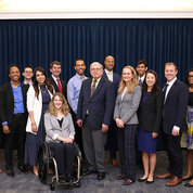 A group of White House fellows met with NIH leaders on Apr. 21. PHOTO: Chia-Chi Charlie Chang