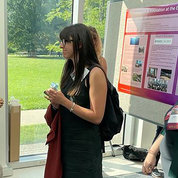 A poster session provided an opportunity for attendees to chat one to one. PHOTO: REBEKAH CORLEW/NINDS
